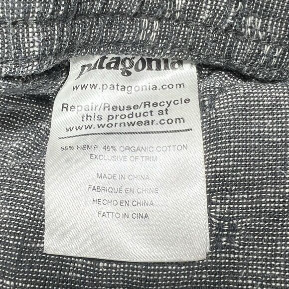 Patagonia Pants Womens Medium Gray Island Hemp Beach Jogger Beachy Breeze - Picture 9 of 11